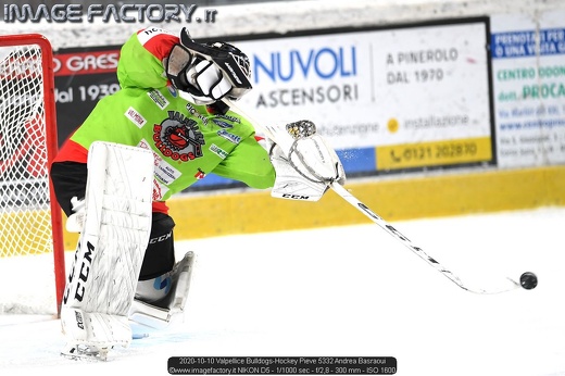 2020-10-10 Valpellice Bulldogs-Hockey Pieve 5332 Andrea Basraoui